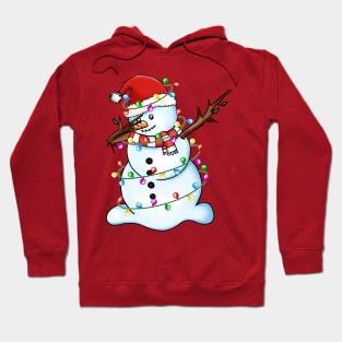 Snowman Dabbing Christmas Hoodie